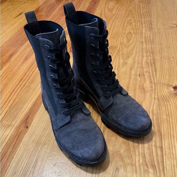 Rag & Bone Shiloh Asphalt Suede Boots Women’s Size: 37.5 (US 7-7.5) - Picture 8 of 13